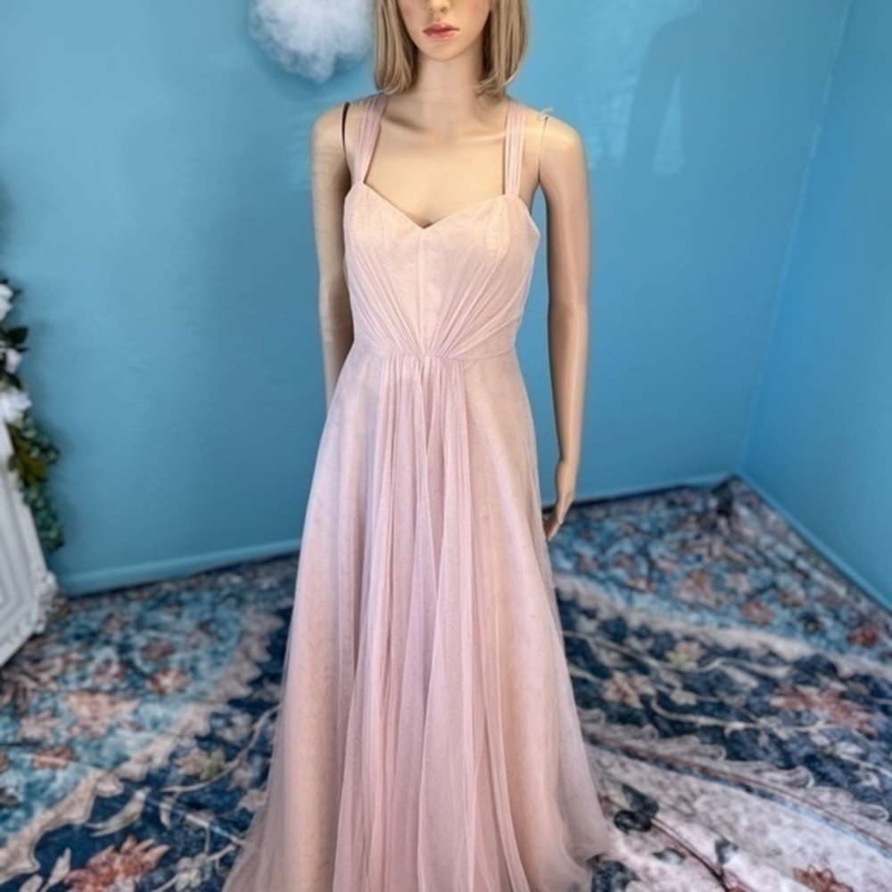 Monique lhullier Bridesmaid Dress Blush size 6